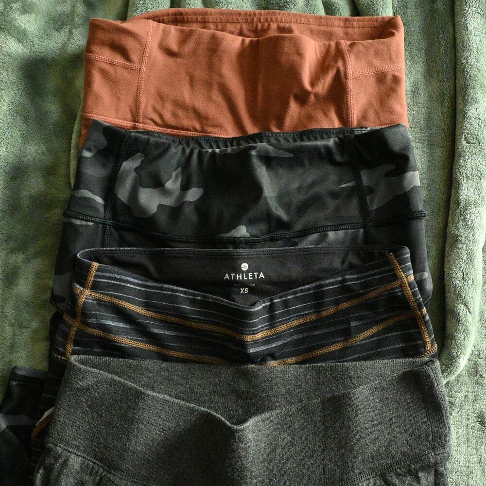Lot of 4 Athleta Women's XS Leggings Athletic Stretch Yoga